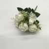 Living room decoration, artificial flowers, venue arrangement, small bunch of 6-prong plum blossoms, Manta rose, wedding artificial flowers, artificial flowers for women 2025, forest-themed purple flowers, artificial flower strips details Picture